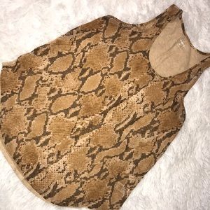 Express snake print top